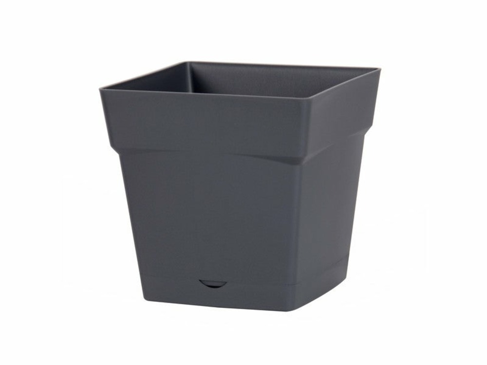 Pot polypropylène 13642 g.ant l.24.8 x l.24.8 x h.24 cm anthracite