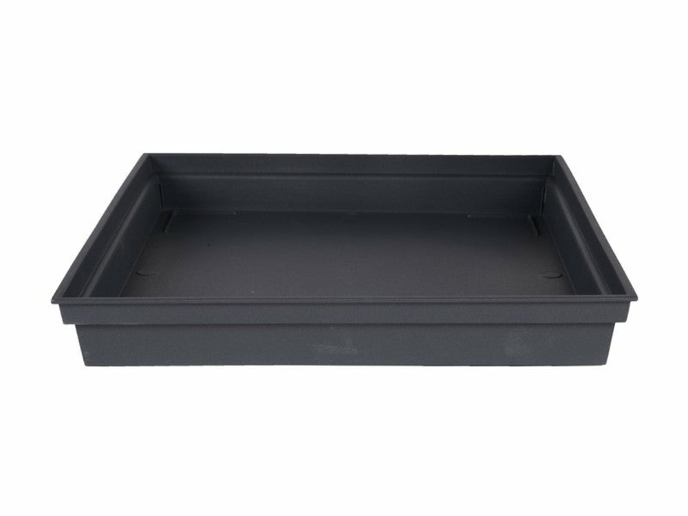 Soucoupe plastique l. 26. 7 x l. 26. 7 x h. 3. 8 cm anthracite
