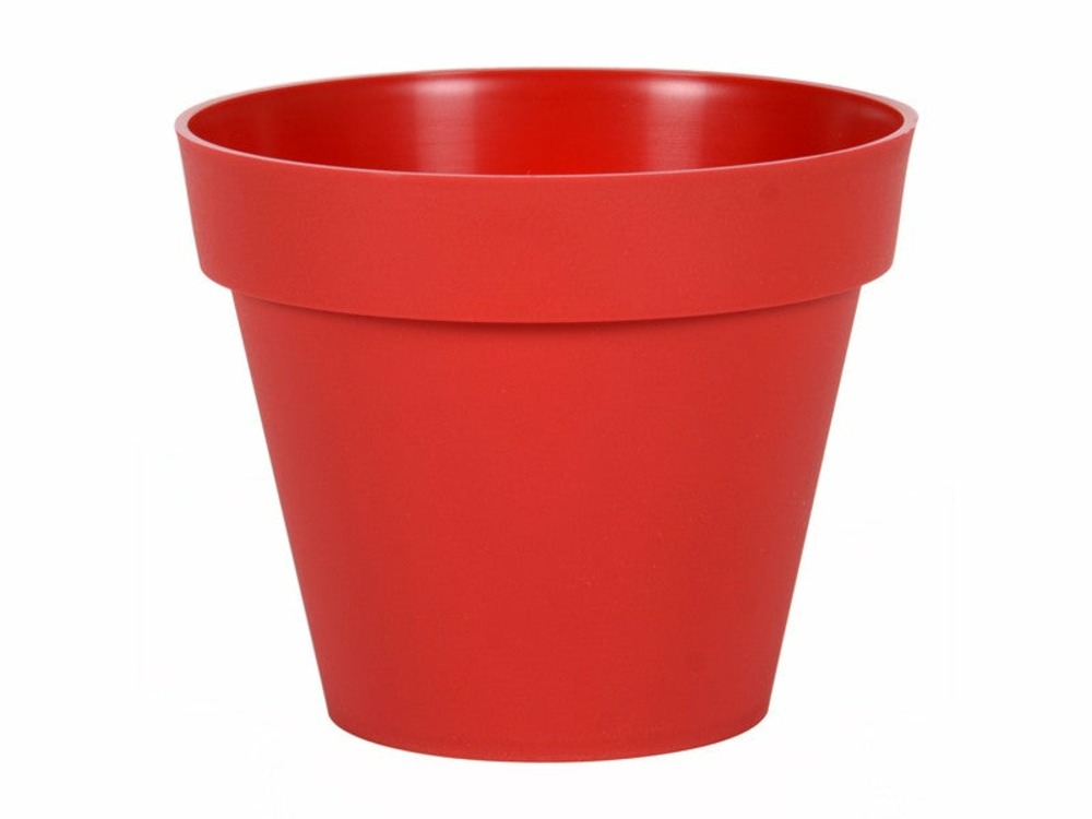 Pot de fleur rond toscane ø 30 x hauteur 26 cm - 10 l - rouge rubis