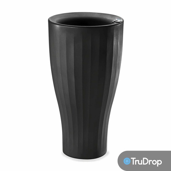 Pot rond noir cup de 41 cm de haut avec trudrop one