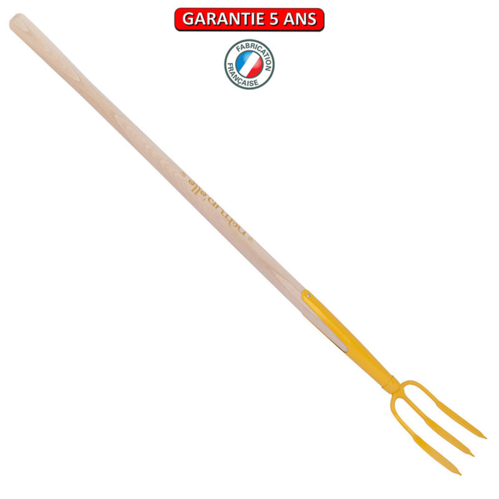 Fourche à rosier manche 90cm - miel