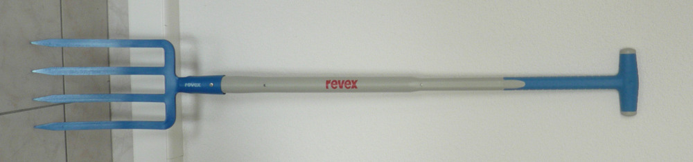 Fourche à bêcher acier forgé revex manche composite l.90 cm