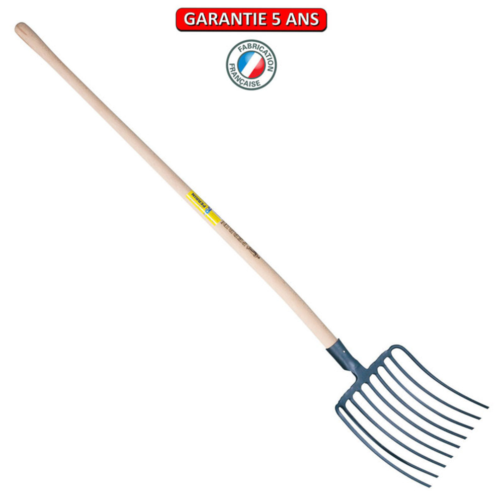 Fourche a huitres 9 dents - manche pomme