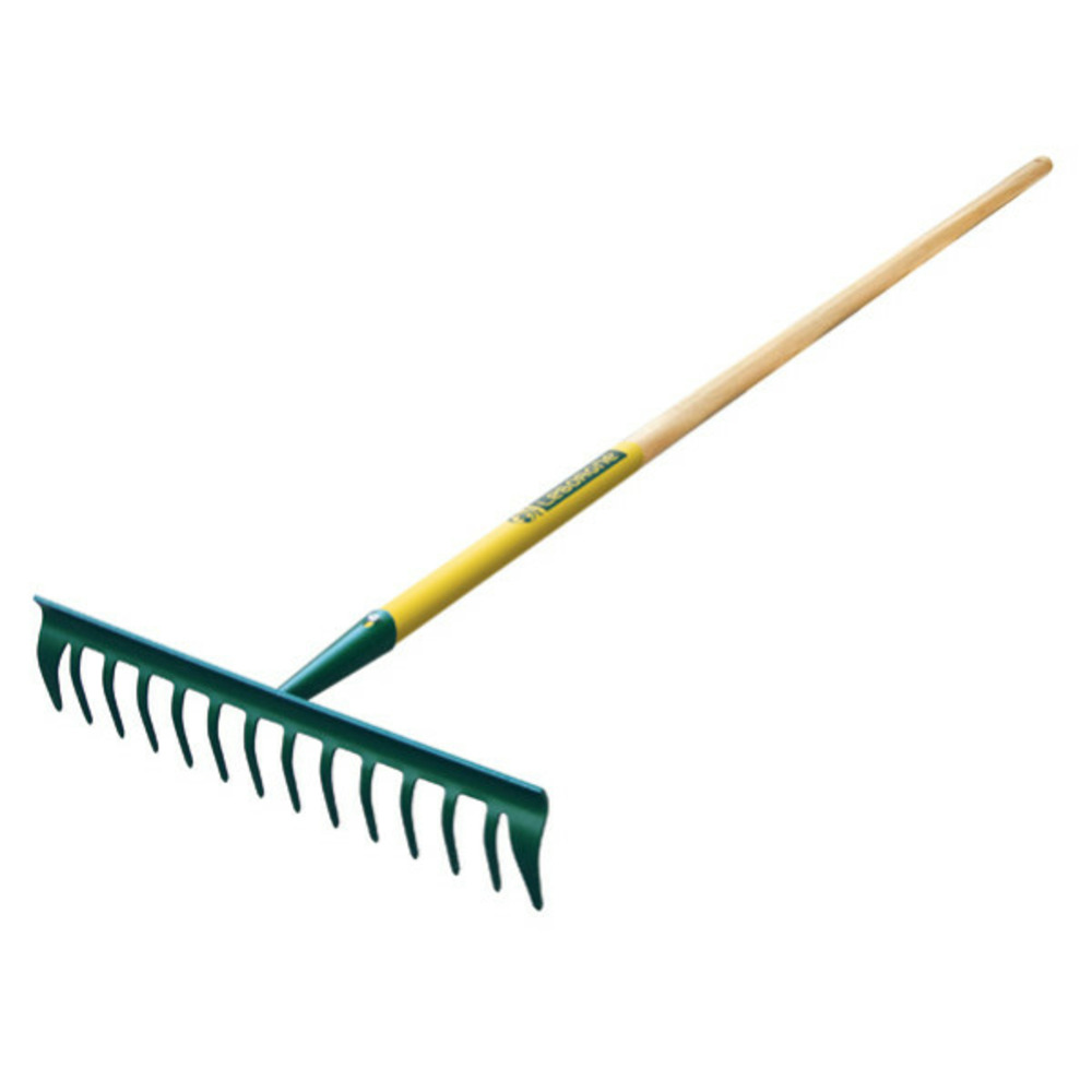 Râteau duopro 16 dents courbes sans manche - nouveau