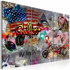 Tableau - american graffiti 120x80 cm
