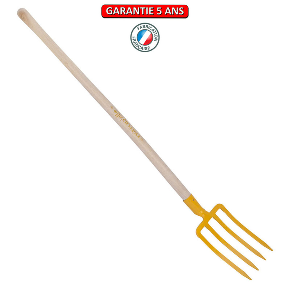 Fourche de 27cm, manche 100cm - miel