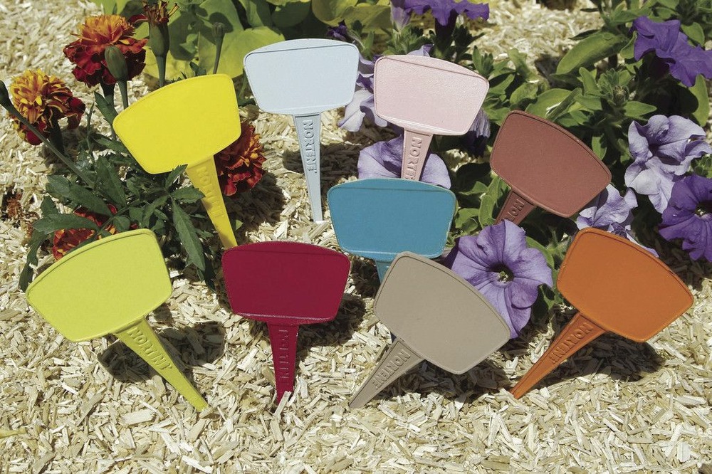 8 étiquettes couleur à planter label 25 - mix couleurs vives - 25cm
