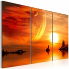 Tableau - coucher du soleil romantique 120x80 cm
