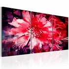 Tableau - crimson flowers 120x60 cm