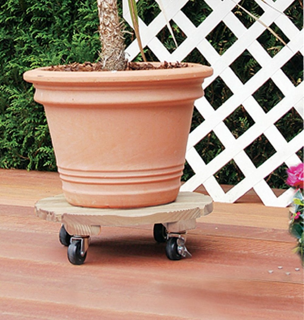 Support à roulettes rond 