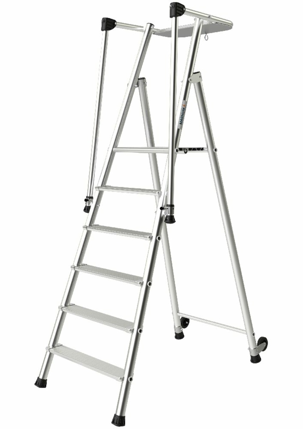 Marchepied magnum 3 - 6 marches - hauteur de travail 3,42m