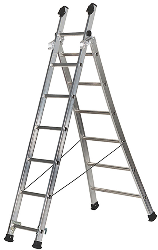 Echelle transformable 2 plans prt2 2m50/3m90