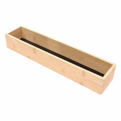 Rangement en bois pour tiroir fond noir 38 x 8 x 7 cm