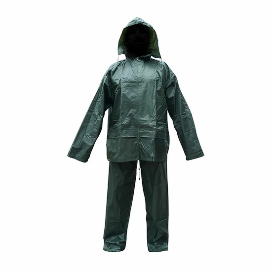 Ensemble de pluie souple - veste et pantalon averse vert l