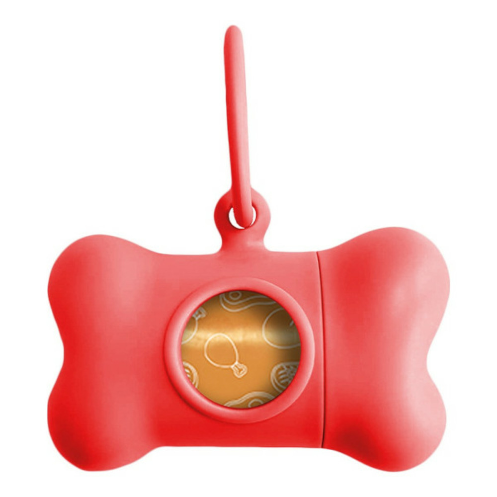 Distributeur de sacs pour animaux domestiques bon ton classic chien rouge (8 x 4,2 x 5 cm)