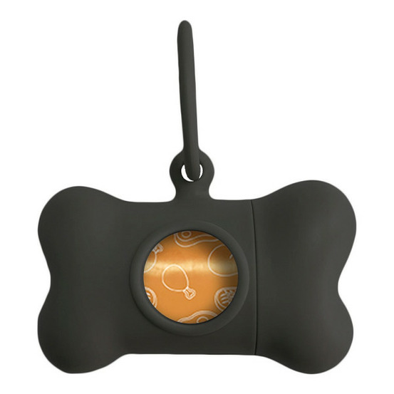 Distributeur de sacs pour animaux domestiques bon ton classic chien noir (8 x 4,2 x 5 cm)