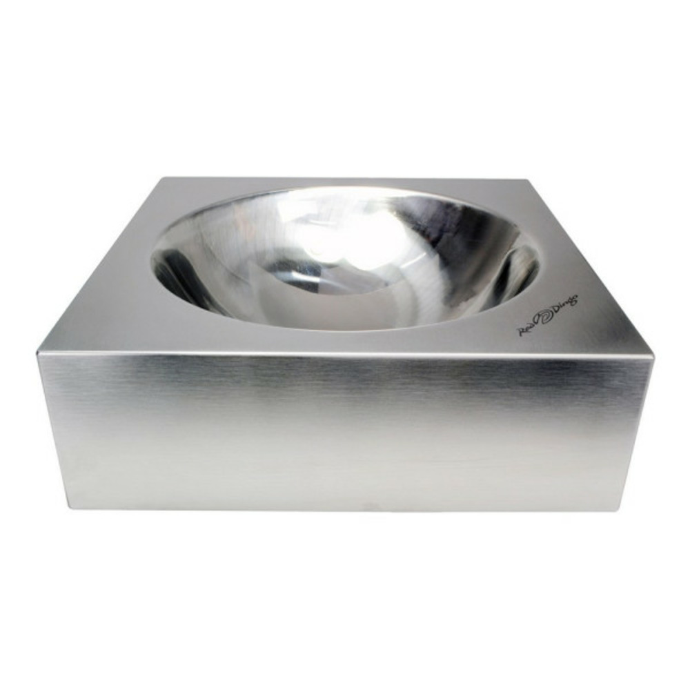 Mangeoire pour chiens  reddingo argenté acier inoxydable (22 x 22 x 7 cm)