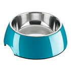 Mangeoire pour chiens  bleu mélamine (22 x 22 x 11,5 cm)