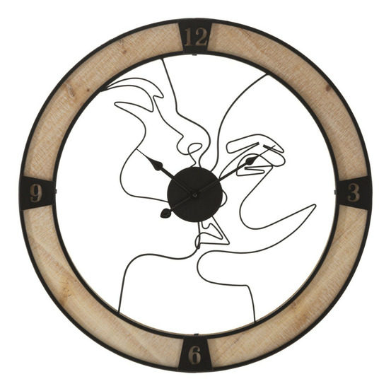 Horloge murale en métal