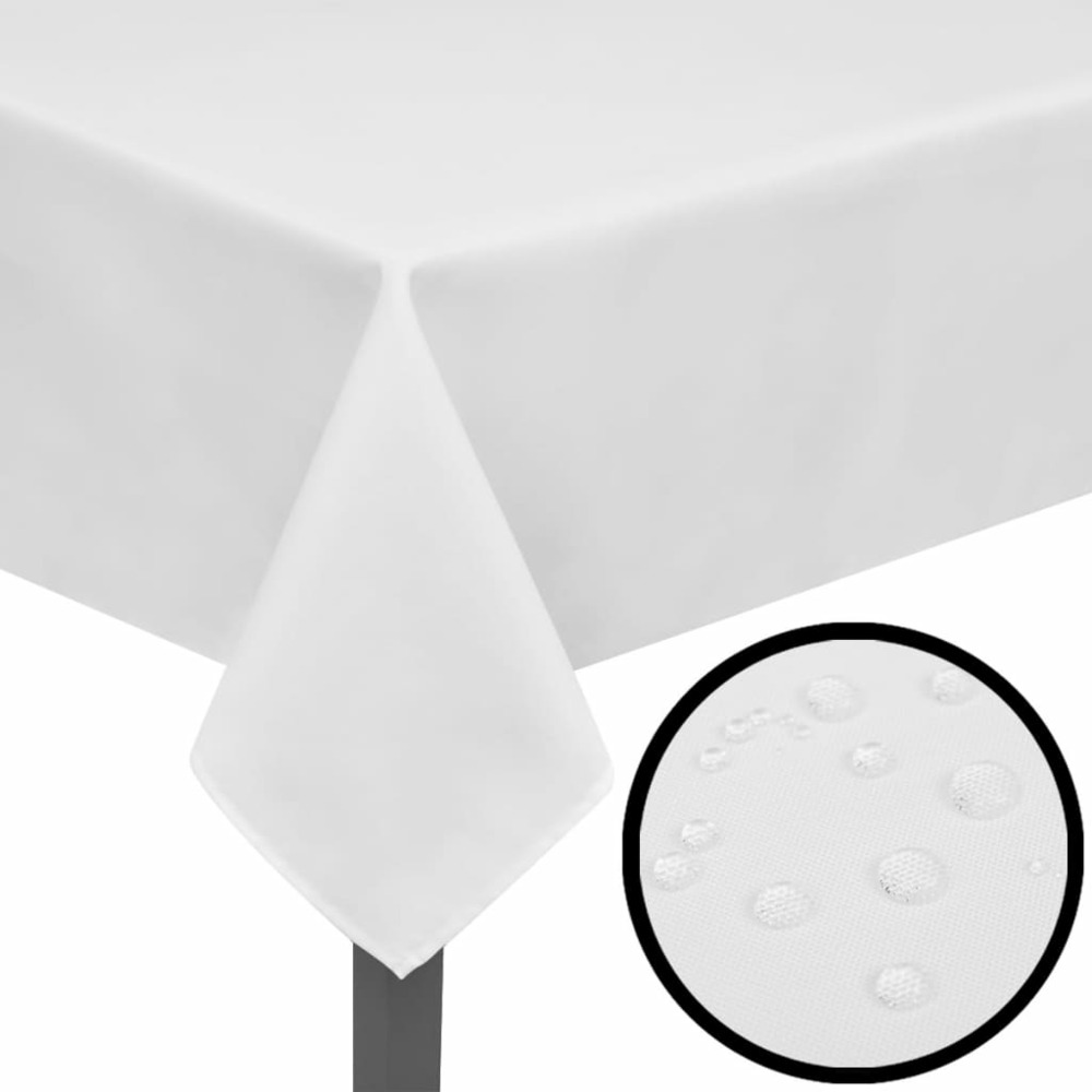 Nappes de table 5 pcs blanc 190x130 cm