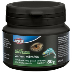 Calcium, micro-fin  adapté aux reptiles herbivores, carnivores et amphibien