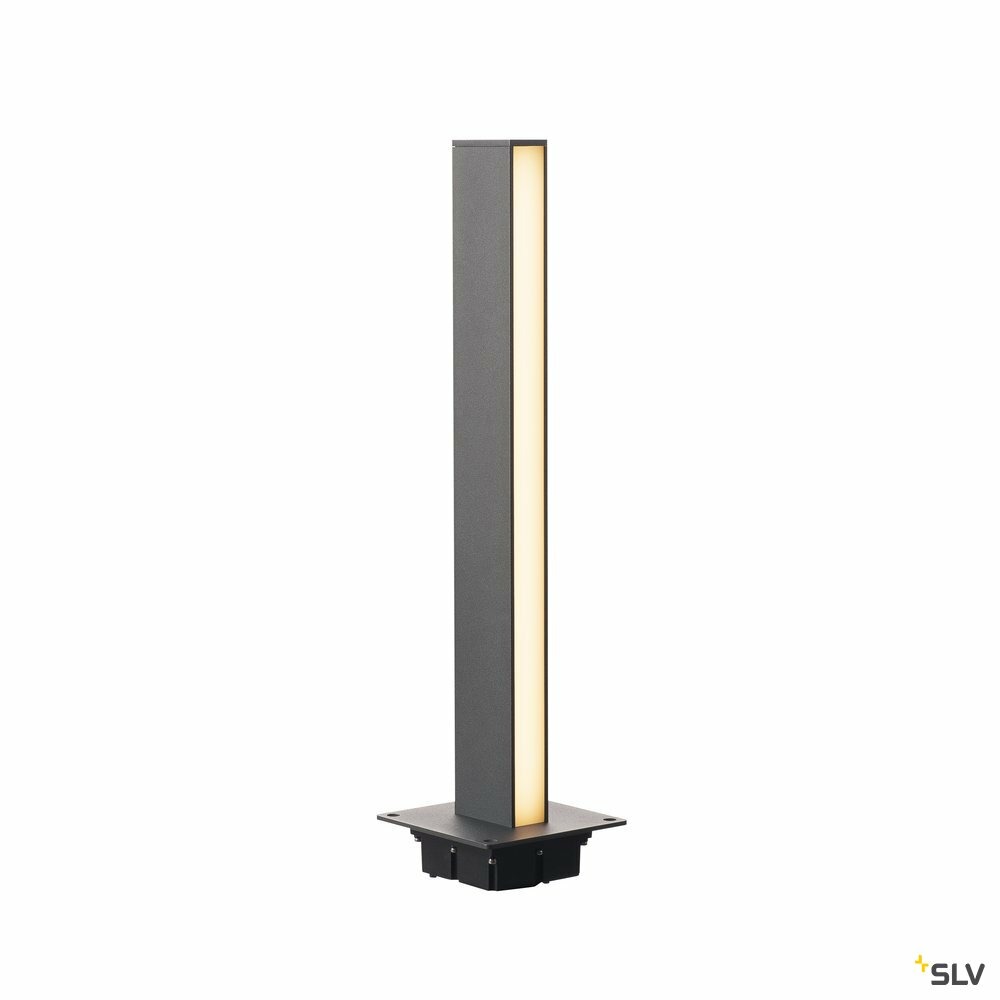 Borne extérieure h-pol twin anthracite avec led, hauteur 60 cm