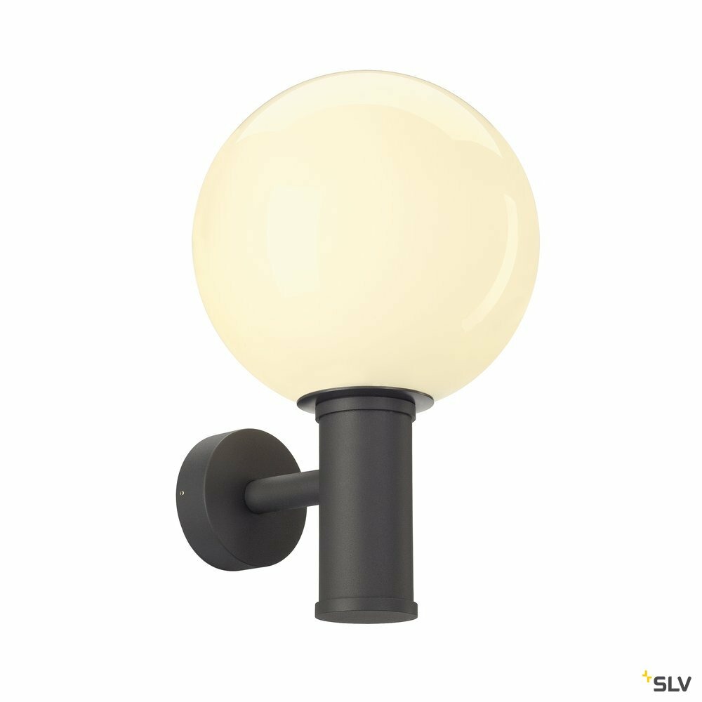 Applique extérieure gloo pure , anthracite, e27, 23w max, ip44