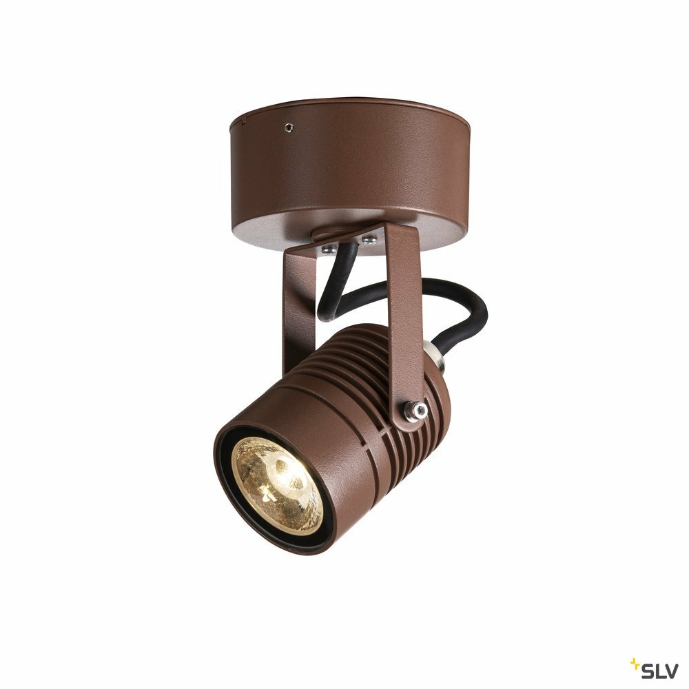 Applique extérieure led spot, rouille, led, 6w, 3000k, ip55