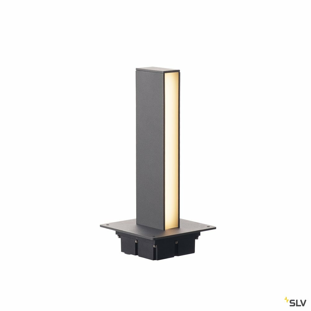 Borne extérieure h-pol twin anthracite avec led, hauteur 30 cm