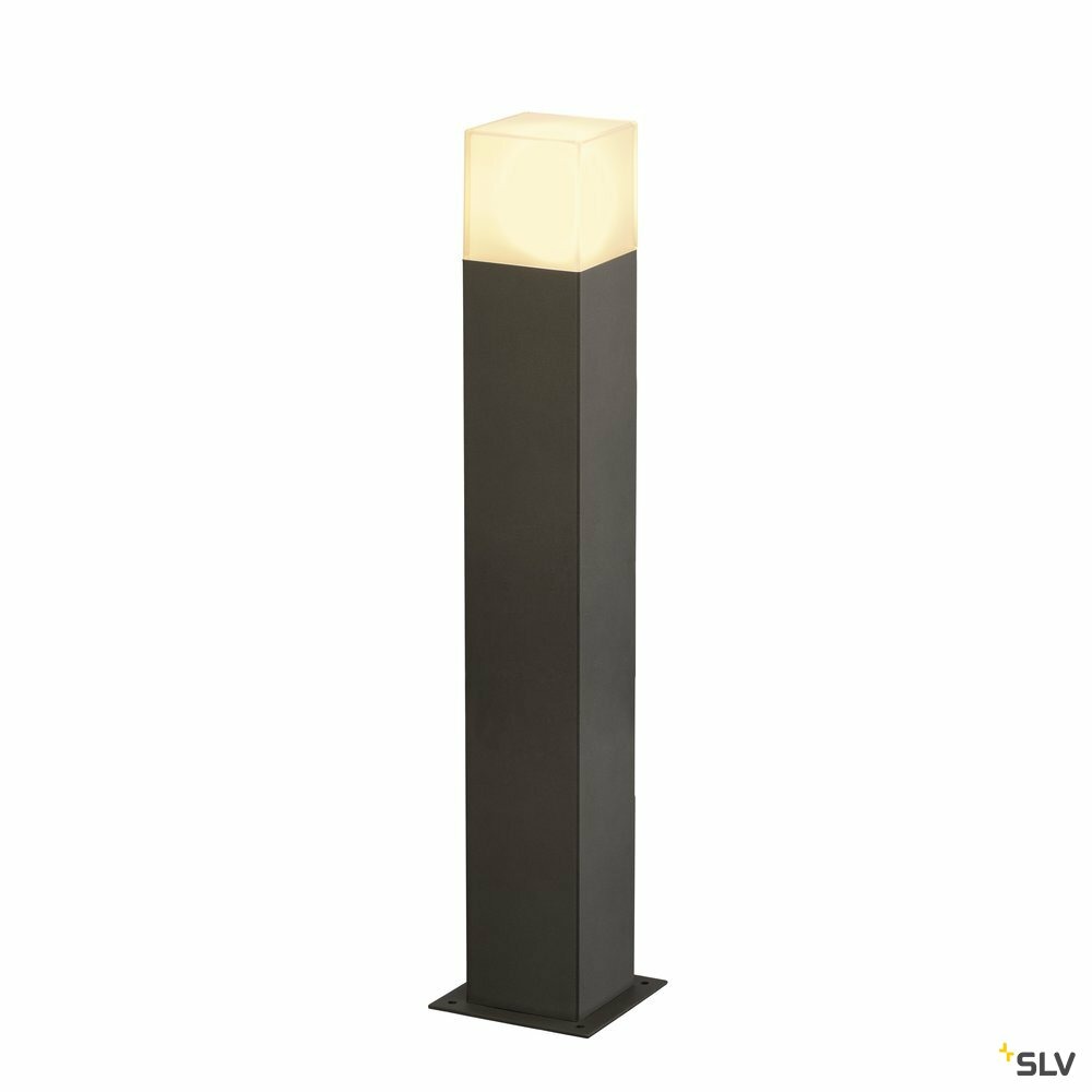 Borne extérieure graphit 60, carré, anthracite, e27, 11w - hauteur 60 cm