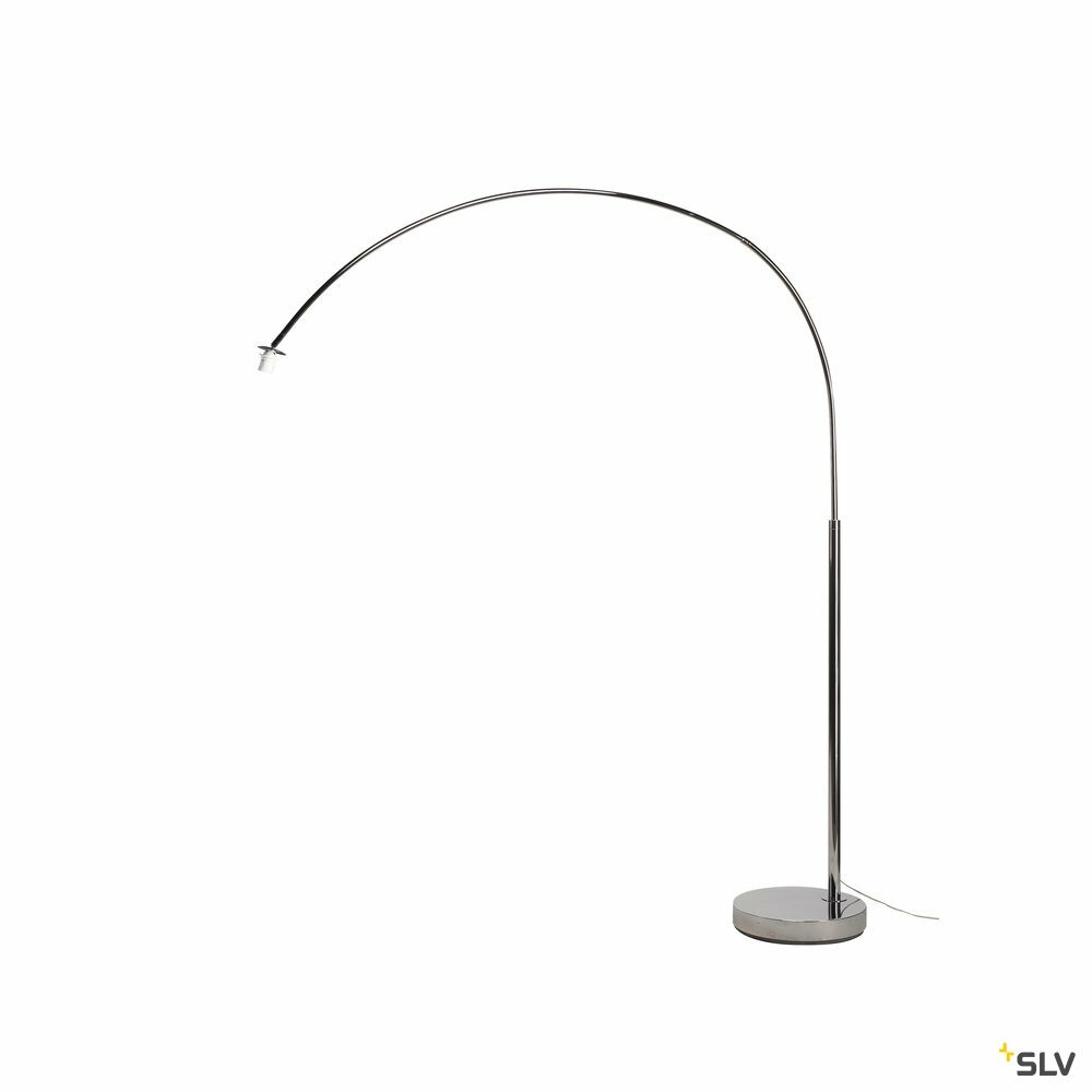 Fenda bow base, lampadaire intérieur, chrome, e27, 25w max, sans abat-jour