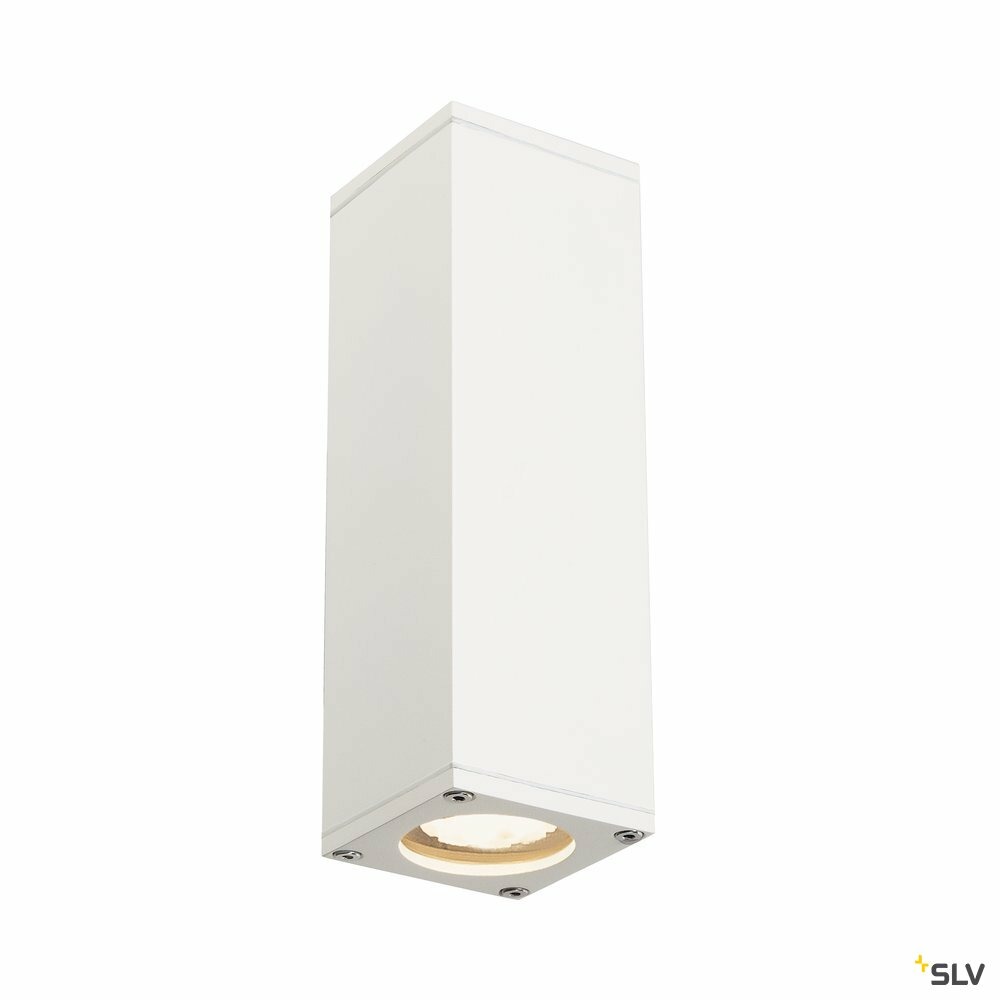 Applique extérieure theo up/down, blanc, gu10/qpar51, 2x 35w max, ip44