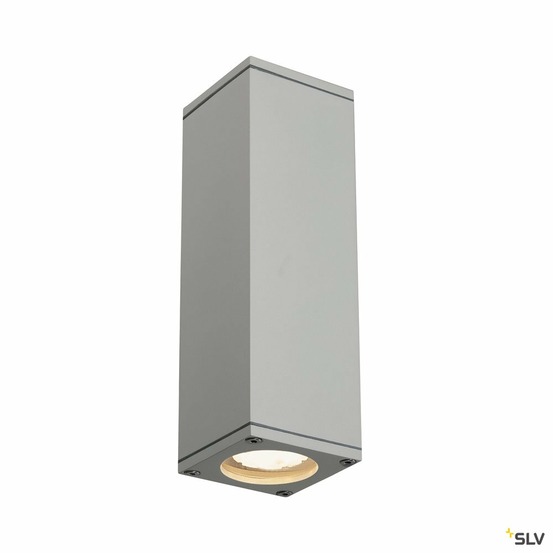 Applique extérieure theo up/down, gris, gu10/qpar51, 2x 35w max, ip44