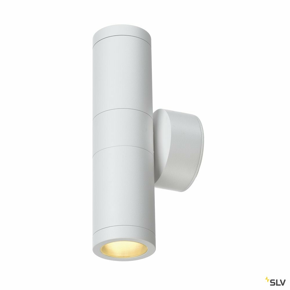 Applique extérieure astina, gu10/tcr50-se, 2x 11w max, ip44 - blanc