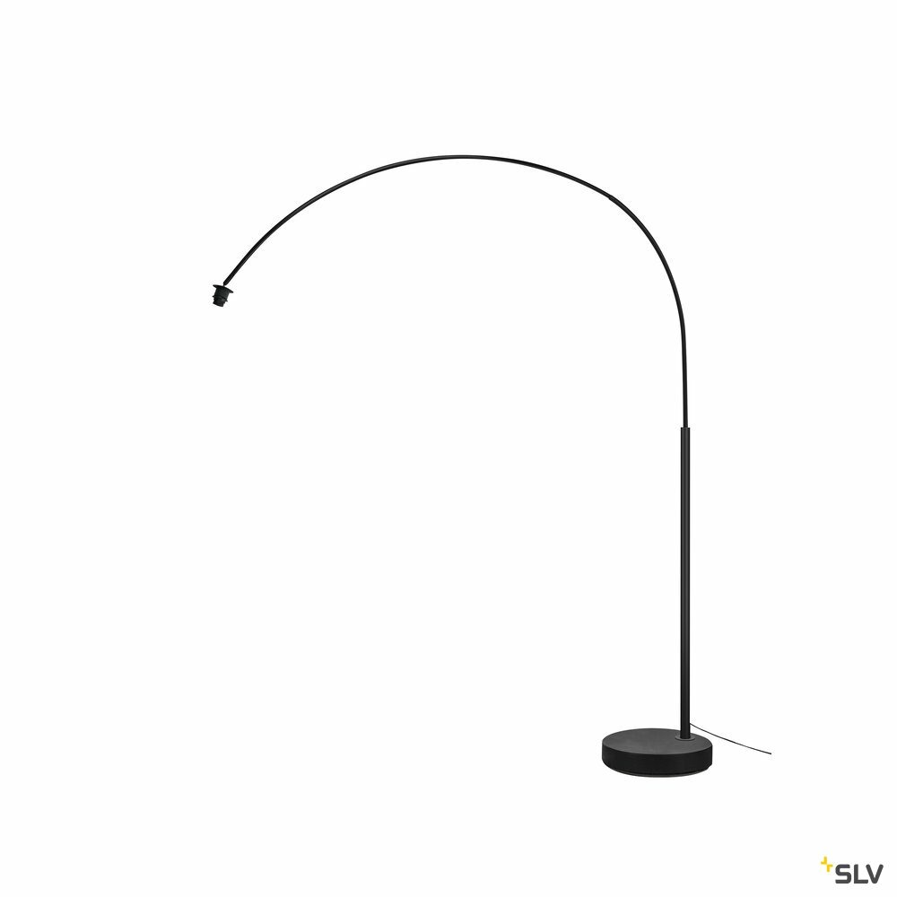 Lampadaire intérieur, noir fenda bow base, e27, 25w max, sans abat-jour