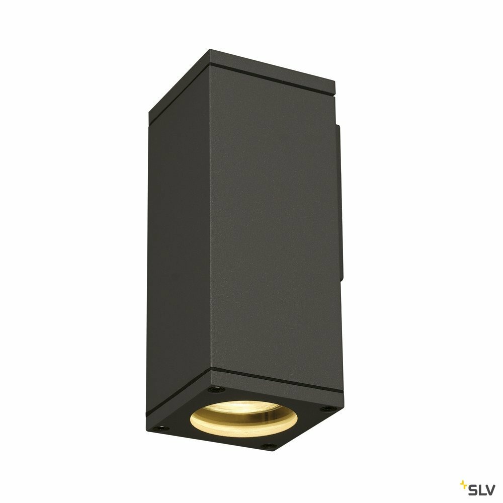 Applique extérieure theo, anthracite, gu10/qpar51, 35w max, ip44