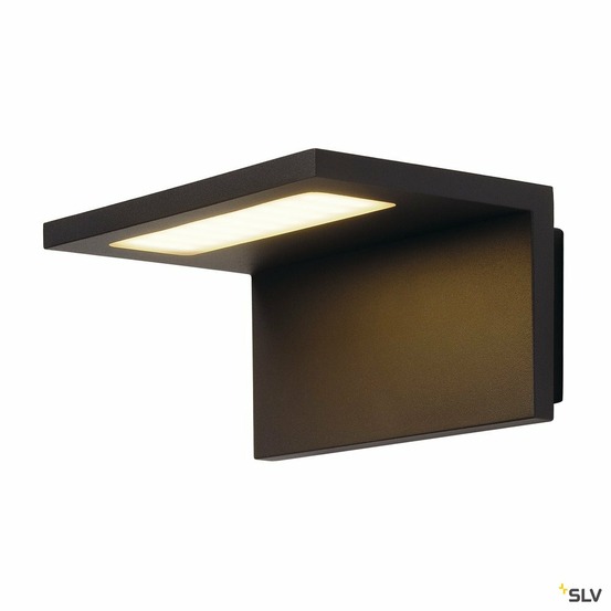 Applique extérieure angolux, anthracite avec led intégrée, 6,8w, 3000k, ip44