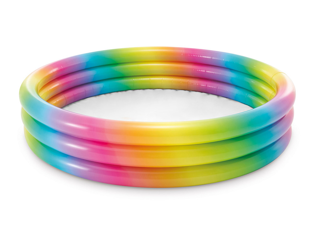 Piscine gonflable arc-en-ciel