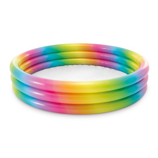 Piscine gonflable arc-en-ciel