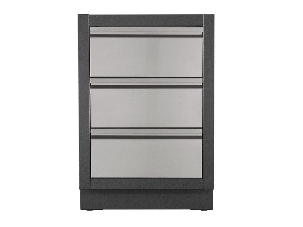 Meuble de cuisine extérieure oasis avec 3 tiroirs