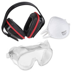 Kit protection - masque/antibruit/lunettes