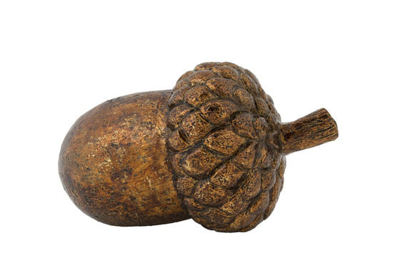 Déco noël gland en résine-cuivre 20x12xh12cm