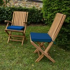 Coussin bleu marine pour chaises et fauteuils pliants
