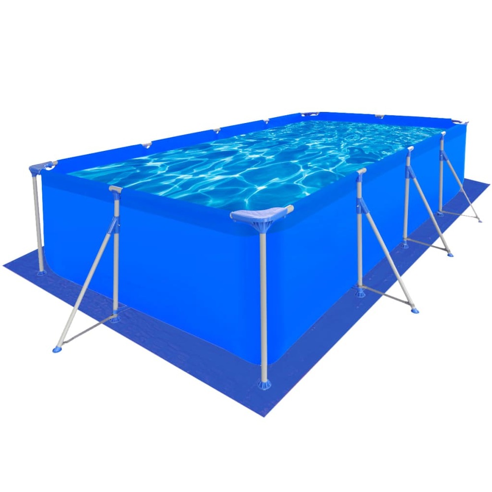 Tapis de sol pour piscine en pe rectangulaire 430 x 240 cm Truffaut