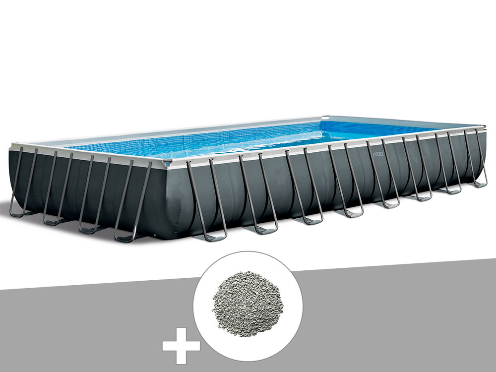 Kit piscine tubulaire ultra xtr frame rectangulaire 9,75 x 4,88 x 1,32 m + 20 k