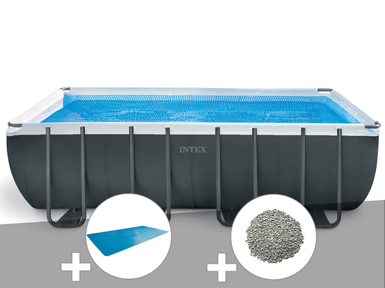 Kit piscine tubulaire ultra xtr frame rectangulaire 5,49 x 2,74 x 1,32 m + bâch