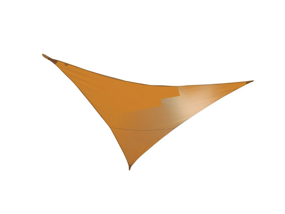 Voile d'ombrage triangulaire serenity - 5 x 5 x 5 m - mangue