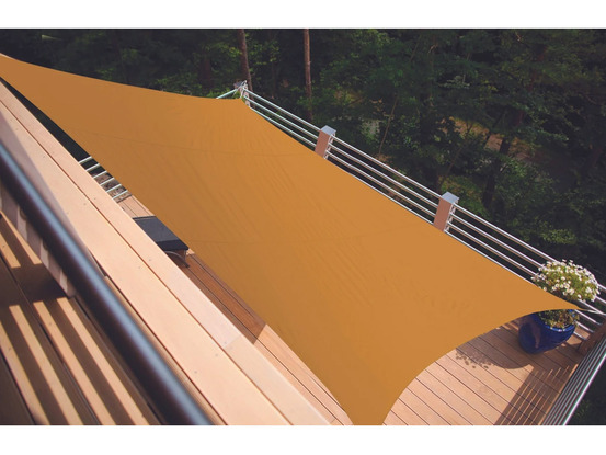 Voile d'ombrage rectangulaire serenity - 4,20 x 3,00 m - mangue