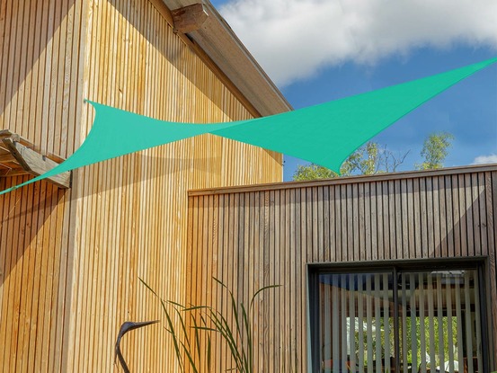 Voile d'ombrage carrée flex 3,60 x 3,60 x 3,60 m - lagon