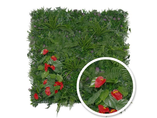Mur végétal artificiel tropical 1 m²